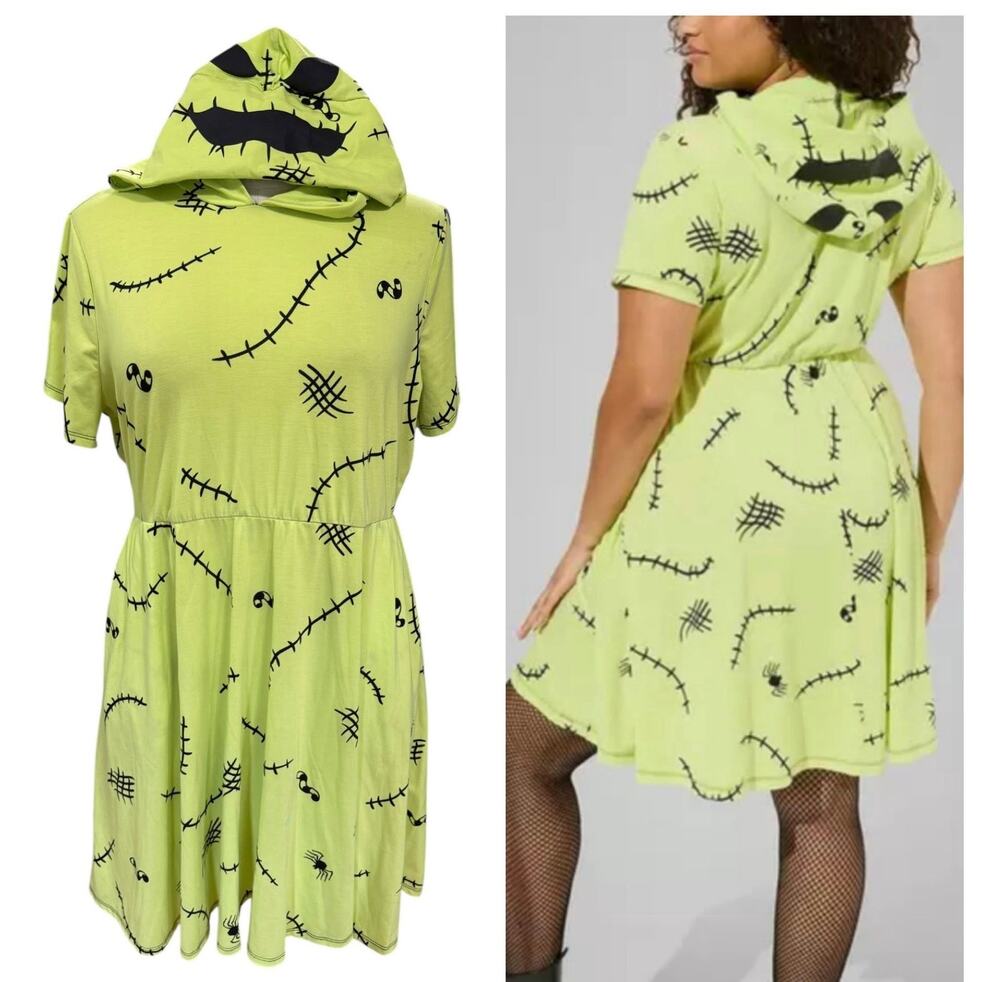 Torrid 3 (3X) Disney Nightmare Before Christmas Oogie Boogie Costume Punk Dress